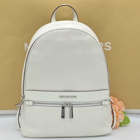 MICHAEL KORS KENLY LARGE BACKPACK OPTIC WHITE - Picture 2 of 16